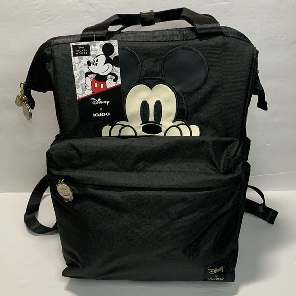 Disney Handbags - Disney Mickey Mouse 24 Can Backpack Igloo Cooler Black NWT